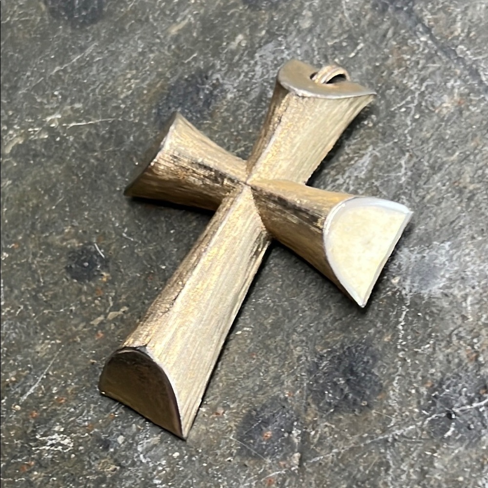VTG Avon Bronze Cross Pendant